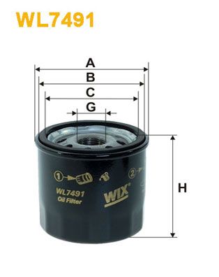 WIX FILTERS Õlifilter WL7491